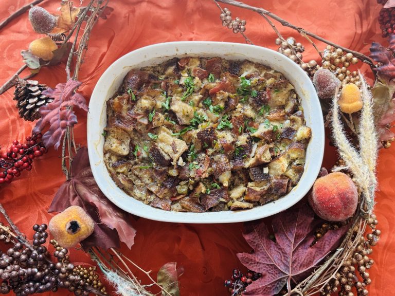 Pretzel bread stuffing